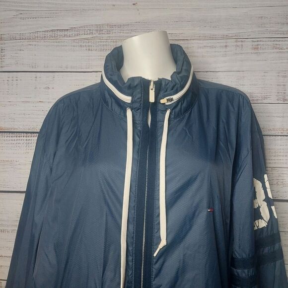 Tommy Hilfiger Blue Windbreaker with Zipaway Hoddie - Picture 2 of 11